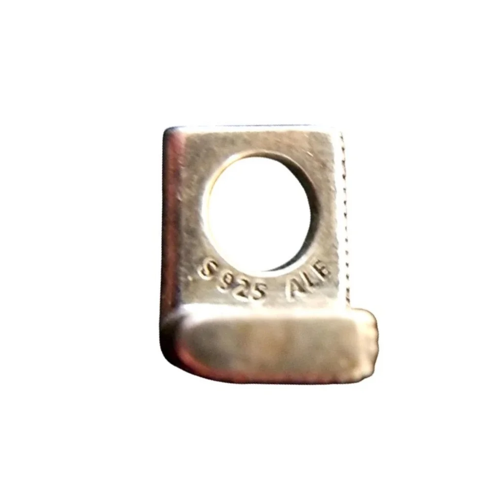 Pandora Letter L Alphabet Charm Sterling Silver S925 ALE Heart Pattern 790323L